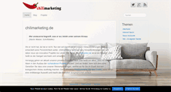 Desktop Screenshot of chilimarketing.de