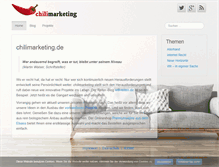 Tablet Screenshot of chilimarketing.de